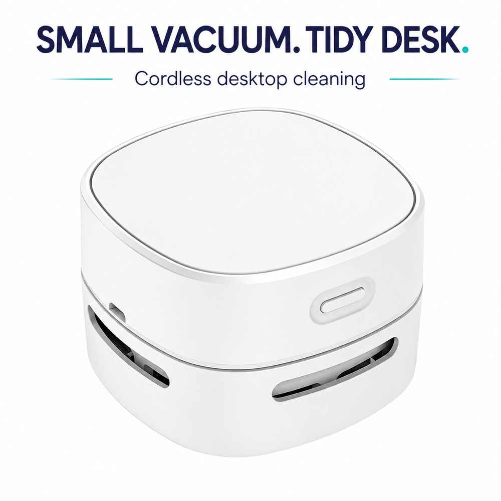 Mini Desktop Vacuum Cleaner For Eraser Dust - Mini-Desktop-Staubsauger, kabelloser Handstaubsauger für Schreibtisch, zum