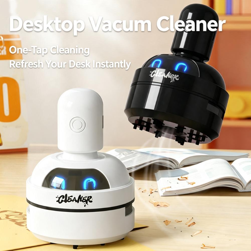 Mini Desktop Vacuum Cleaner For Eraser Dust - Tragbarer Mini-Schreibtischstaubsauger, kabelloser Tastaturreiniger für Stiftspäne,