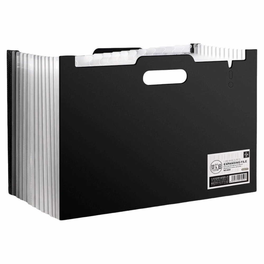 Expandable Accordion File Folder 13 Pockets - Erweiterbare Aktenmappe mit 13 Fächern, A4,