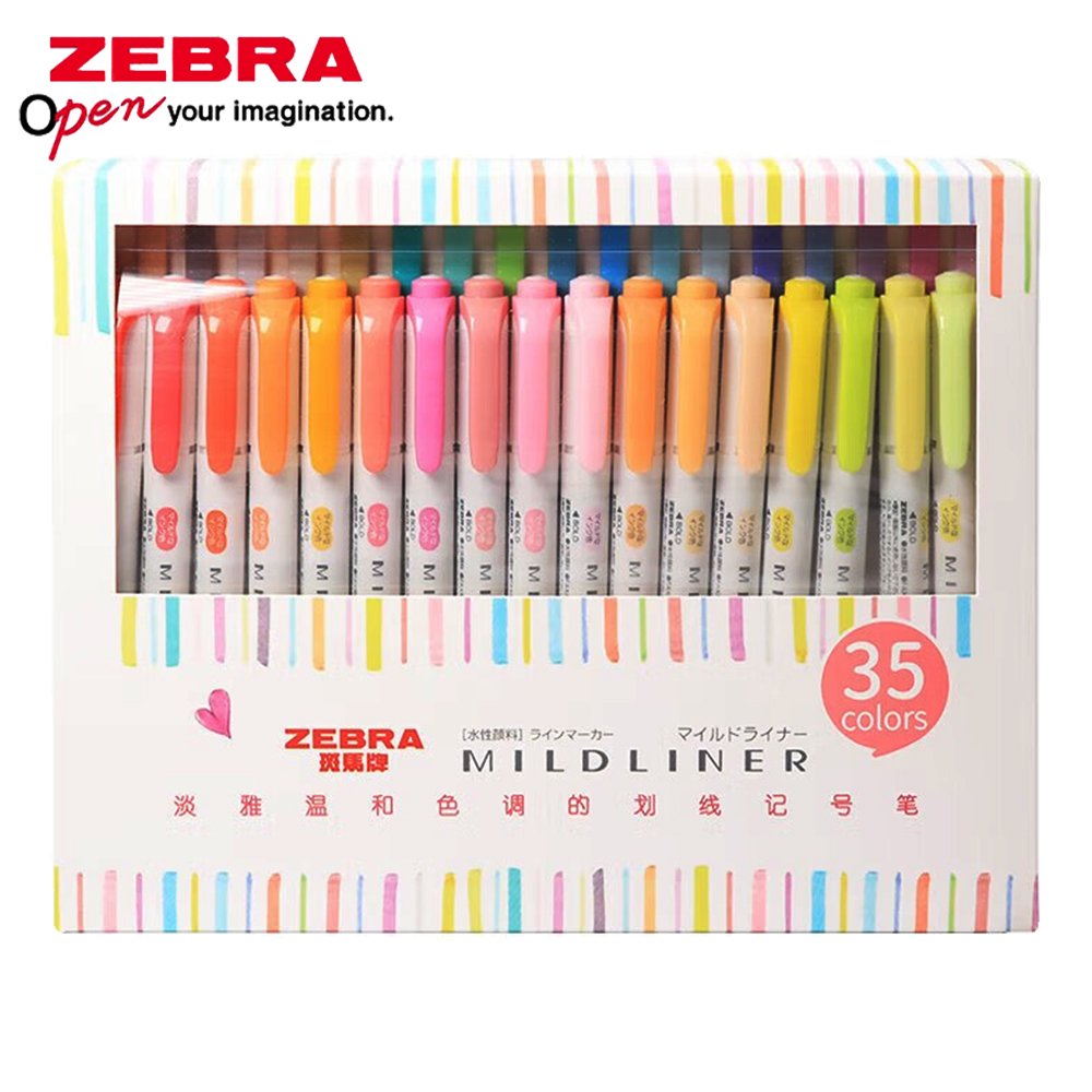 35-Farben-ZEBRA Mildliner High – Pastel Highlighter Set Double Ended Bewertung und Preis