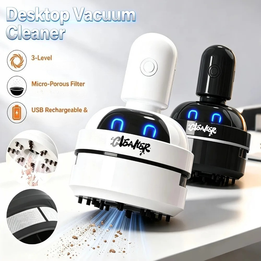 Tragbarer Mini-Schreibtischsta – Mini Desktop Vacuum Cleaner For Eraser Dust Bewertung und Preis
