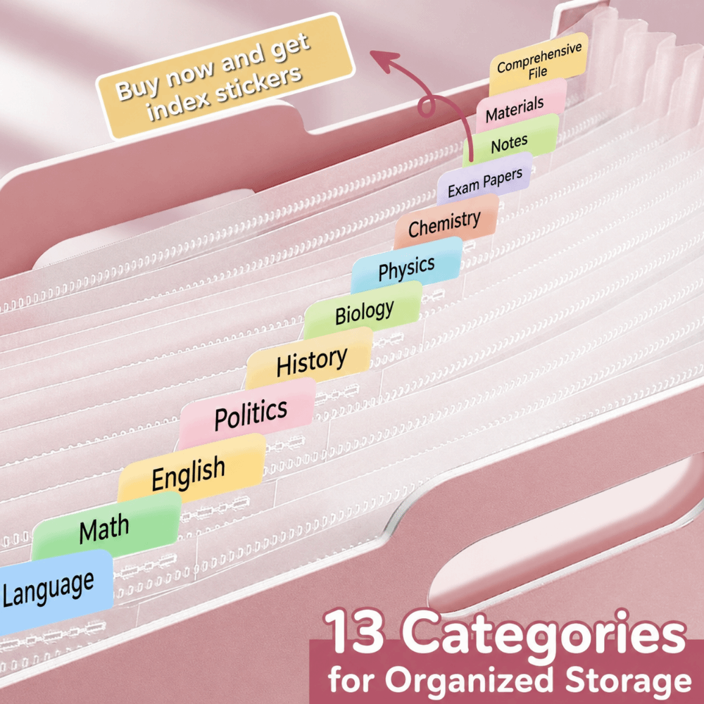 Erweiterbare Aktenmappe mit 13 – Expandable Accordion File Folder 13 Pockets Bewertung und Preis